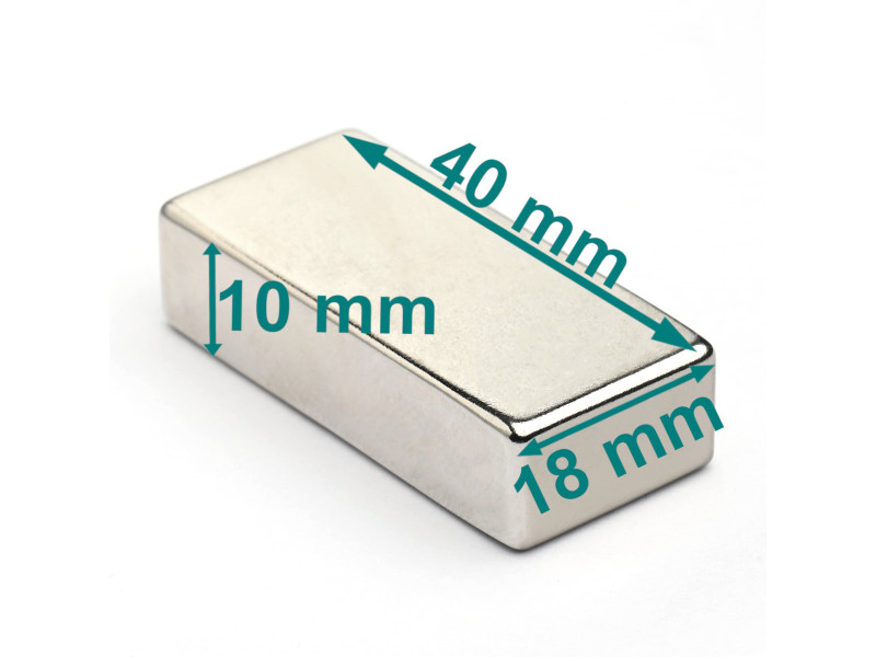 40x18x10 N38 neodimov blok magnet
