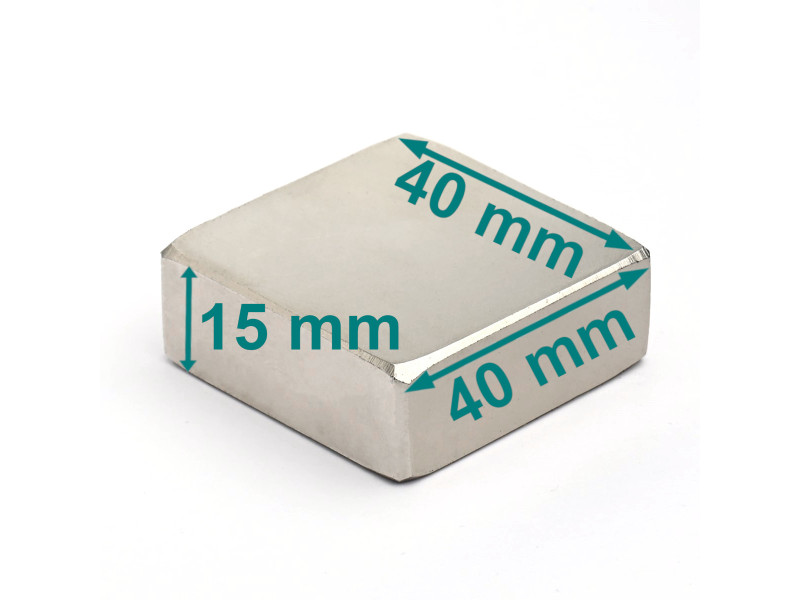 40x40x15 neodymium block magnet