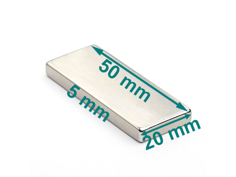 50x20x5 neodymium block magnet