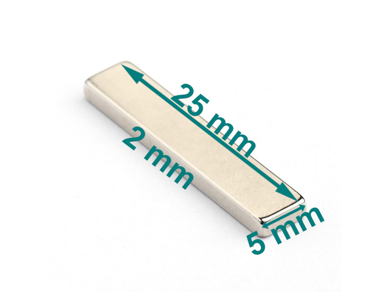 25x5x2 neodymium block magnet