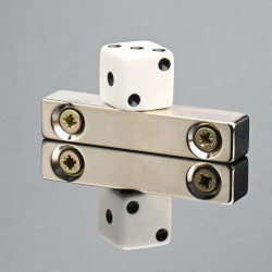 50 X 10 X 10 - D8,8/d4,3 / N38 - Neodymmagnet (NdFeB)