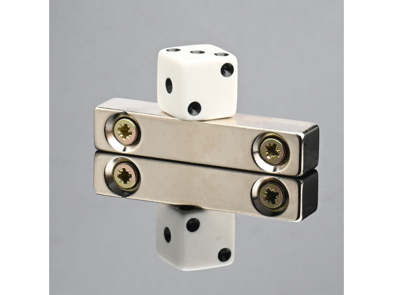 50 X 10 X 10 - D8,8/d4,3 / N38 - Neodymmagnet (NdFeB)