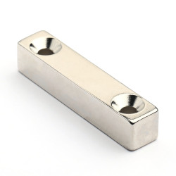 50 X 10 X 10 - D8,8/d4,3 / N38 - Neodymmagnet (NdFeB)
