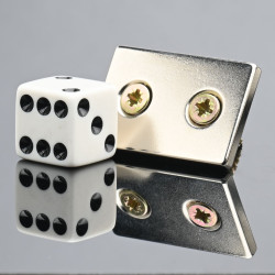 30 X 20 X 3 - D7,2/d3,6 / N38 - Neodimov magnet (NdFeB)