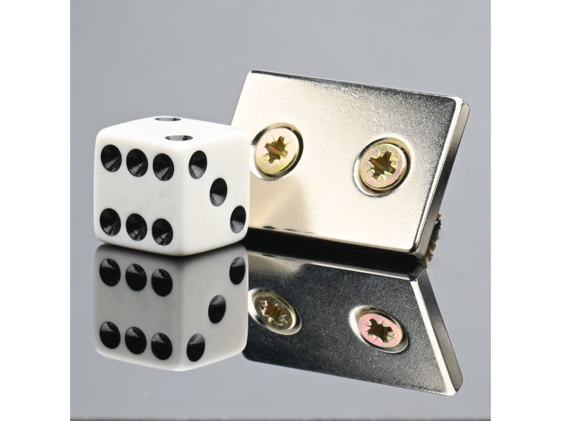 30 X 20 X 3 - D7,2/d3,6 / N38 - Neodimov magnet (NdFeB)