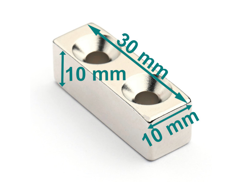 30x10x10x10 neodymmagneter som skrus på