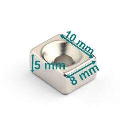 screw-on block neodymium magnet