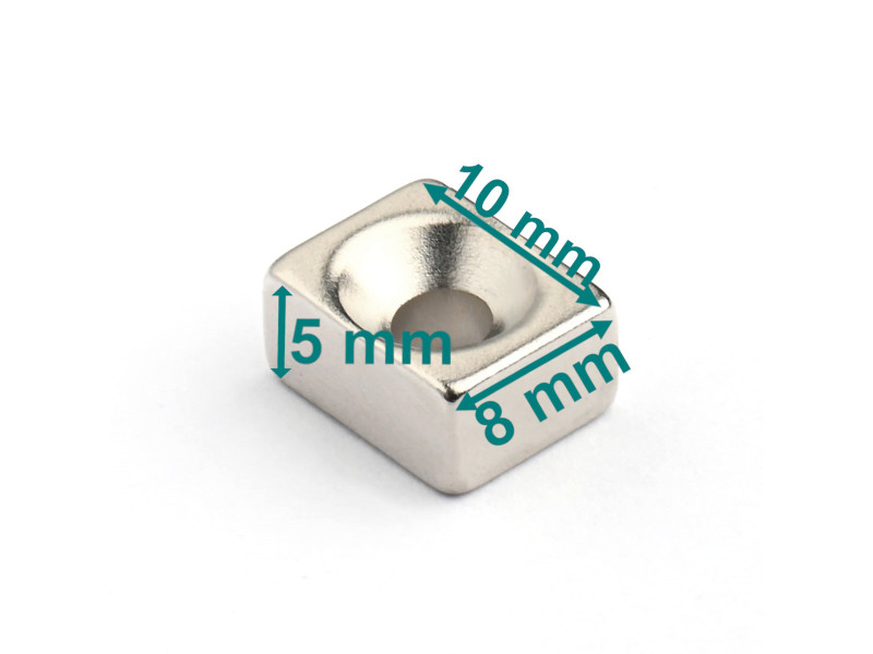 screw-on block neodymium magnet