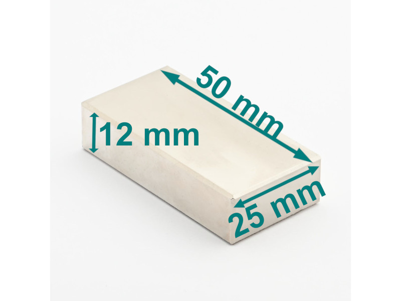 50x25x12 neodimovih blokovnih magnetov