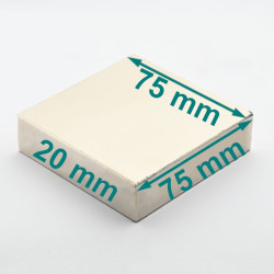 75x75x20 neodymium-blokkmagnet