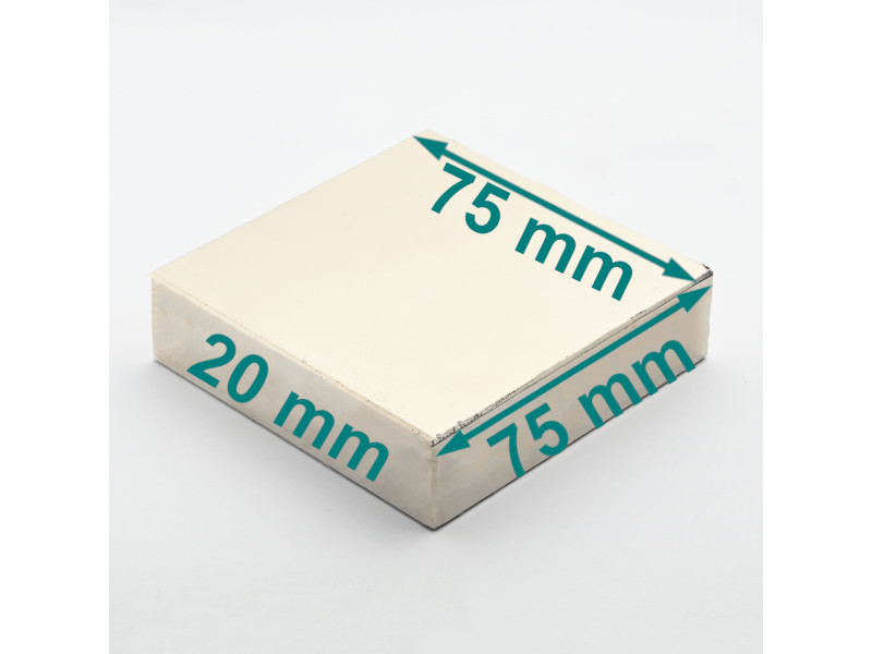 75x75x20 neodimovih blokovnih magnetov