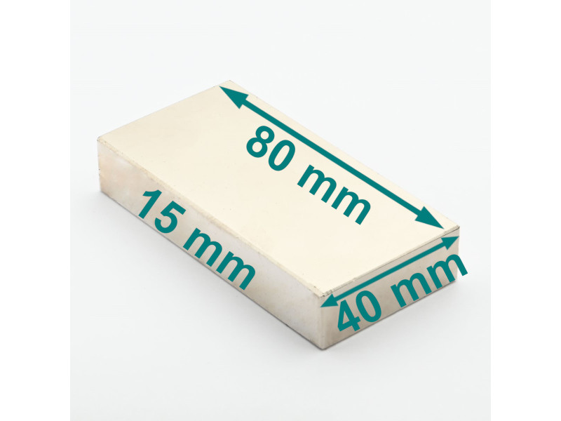 80x40x15 neodimovih blokovnih magnetov