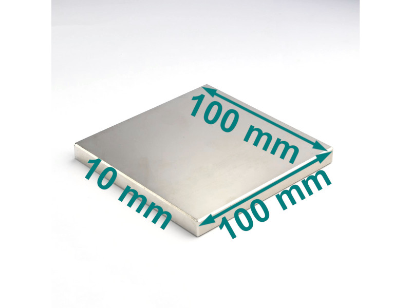 100x100x10 N42 neodymium-blokkmagnet