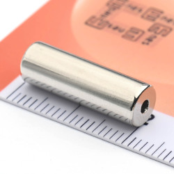 D6,5A x d2 x 20 / N38 - Neodimov magnet (NdFeB)