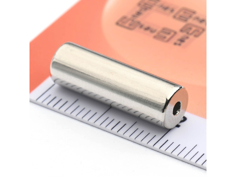 D6,5A x d2 x 20 / N38 - Neodimov magnet (NdFeB)