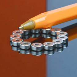 D6A x d2 x 2,5 / N38 - Neodimov magnet (NdFeB)