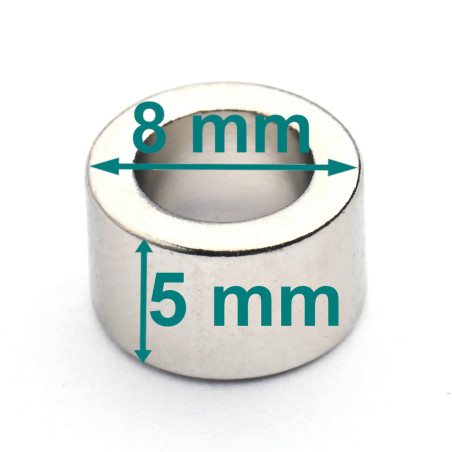 D8 x d5 x 5 / N38 - Neodym Magnet (NdFeB)