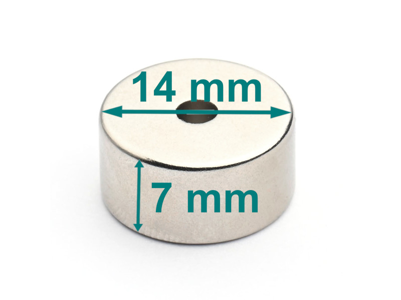 round neodymium magnet with a hole