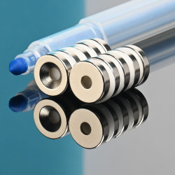 D12 x d7,2/3,6 x 3 / N38 - Neodímium mágnes (NdFeB)