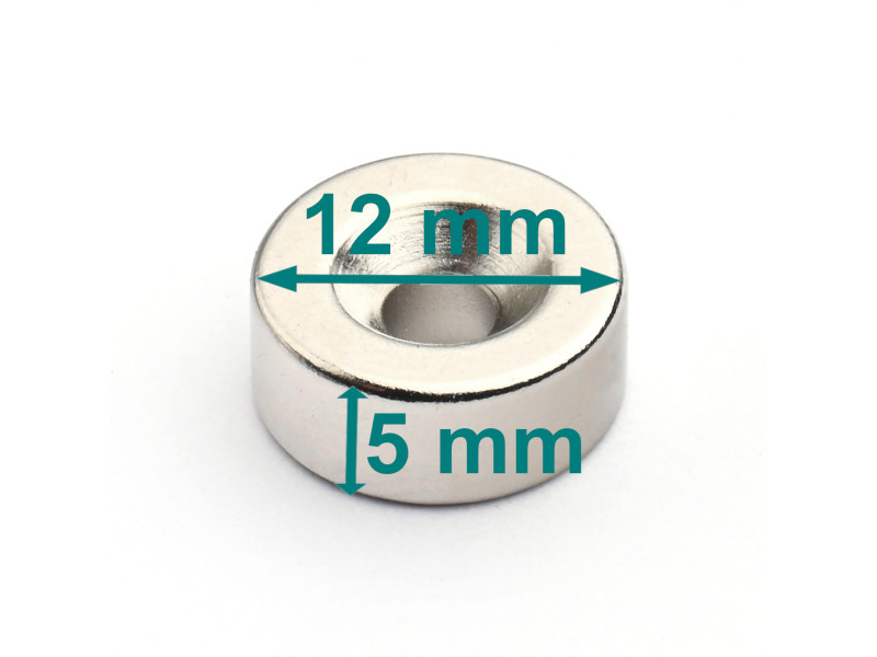 neodymium countersunk hole disc