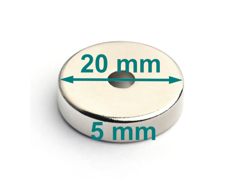 neodimov disk magnet z luknjo