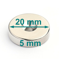 Neodymium magnet to screw on