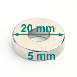 sylindrisk magnet med hull