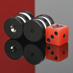 D21,5 x d7,2/3,6 x 6,5 / N42 - Neodymmagnet (NdFeB) i gummi