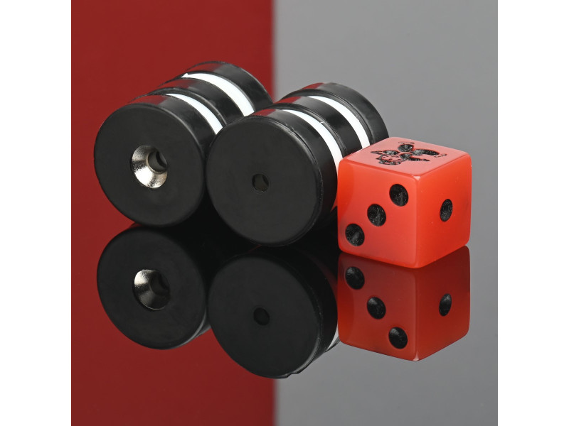 D21,5 x d7,2/3,6 x 6,5 / N42 - Neodymmagnet (NdFeB) i gummi