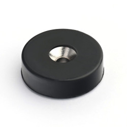 D21,5 x d7,2/3,6 x 6,5 / N42 - Neodímium mágnes (NdFeB) gumiban