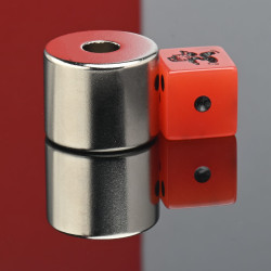 D25 x d8 x 20 / N38 - Neodímium mágnes (NdFeB)
