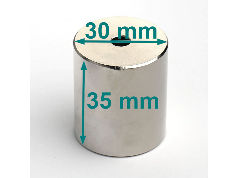 sylindrisk magnet med hull
