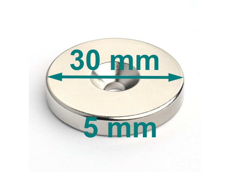 neodymium countersunk hole disc