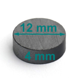 D12 x 4 / F30 - ferrite magnet