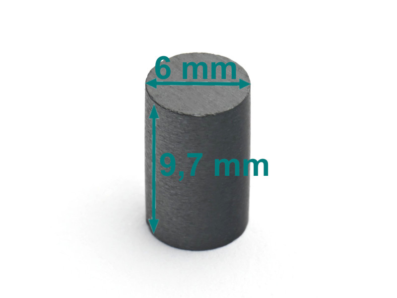 D6 x 9,7 / F30 - feritni magnet