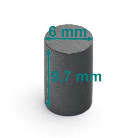 D6 x 9,7 / F30 - ferrite magnet