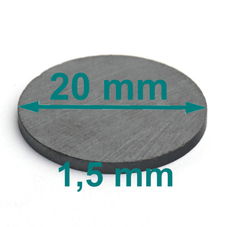 D20 X 1,5 / F30 - Ferrit Magnet