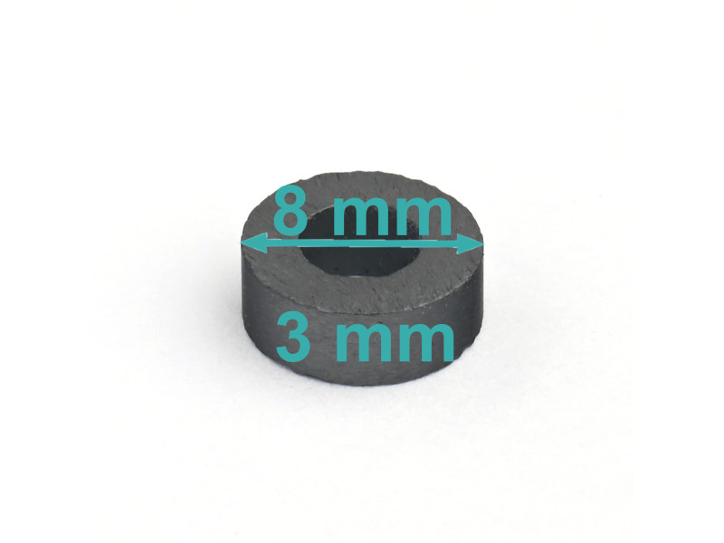 D8 X d4 X 3 / F30 - ferrittmagnet