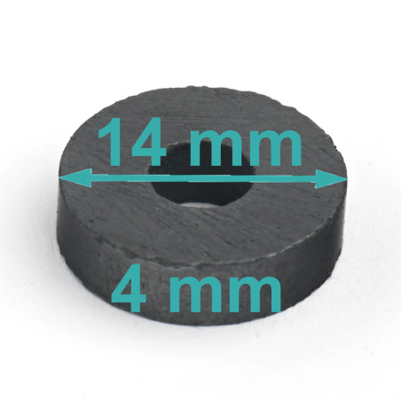 D14 x d5 x 4 / F30 - ferritmagnet