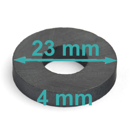 D23 x d10 x 4 / F30 - ferriittimagneetti