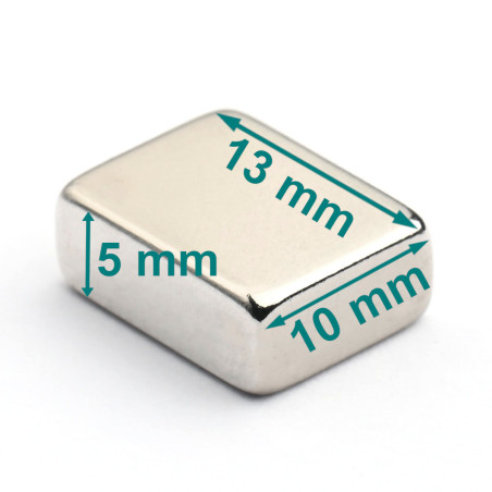 13 x 10 x 5 / N35 - Neodimov magnet (NdFeB)