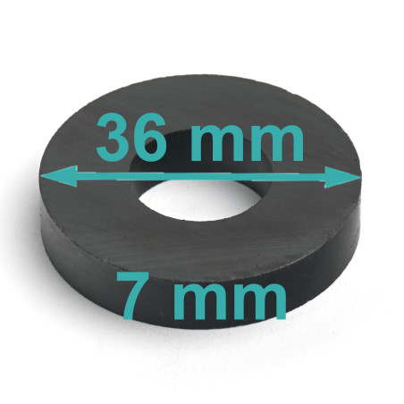 D36 x d16 x 7 / F30 - feritni magnet