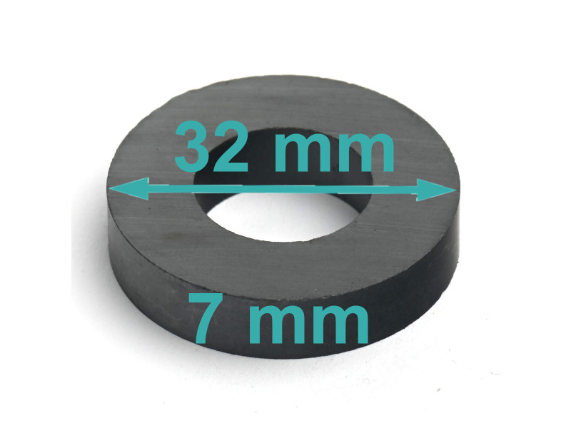D32 x d16 x 7 / F30 - feritni magnet