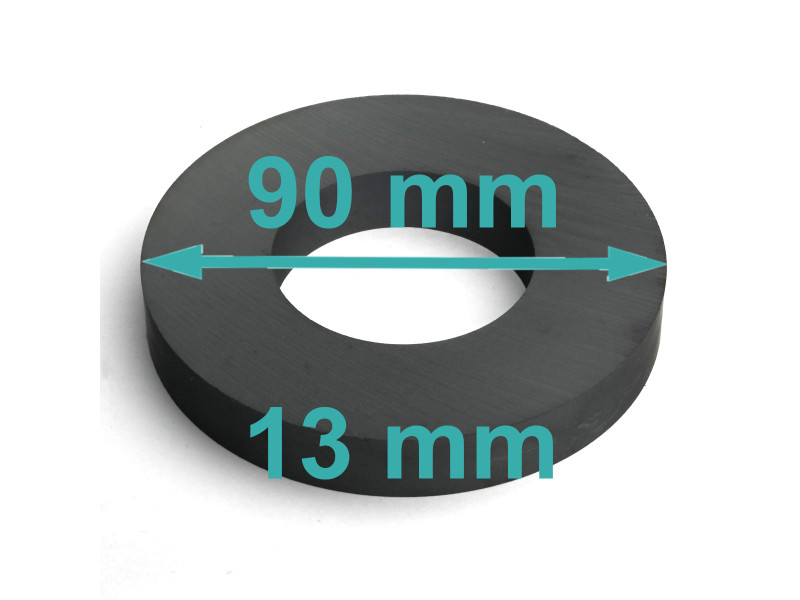 D90 x d45 x 13 / F30 - ferrittmagnet