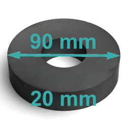 D90 X d36 X 20 / F30 - feritni magnet