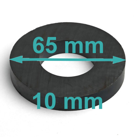D65 x d32 x 10 / F30 - ferīta magnēts