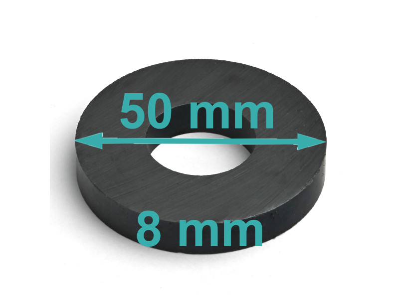 D50 x d22 x 8 / F30 - feritni magnet