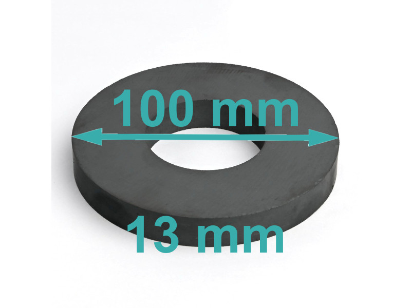 D100 x d45 x 13 / F30 - feritni magnet