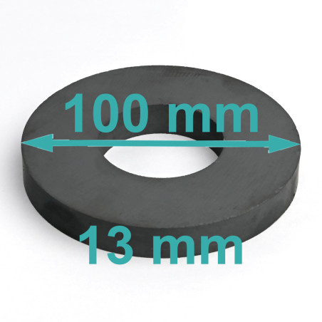 D100 x d45 x 13 / F30 - ferrit mıknatıs