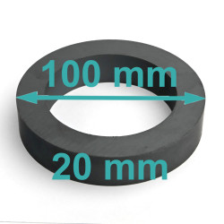 D100 x d70 x 20 / F30 - feritni magnet